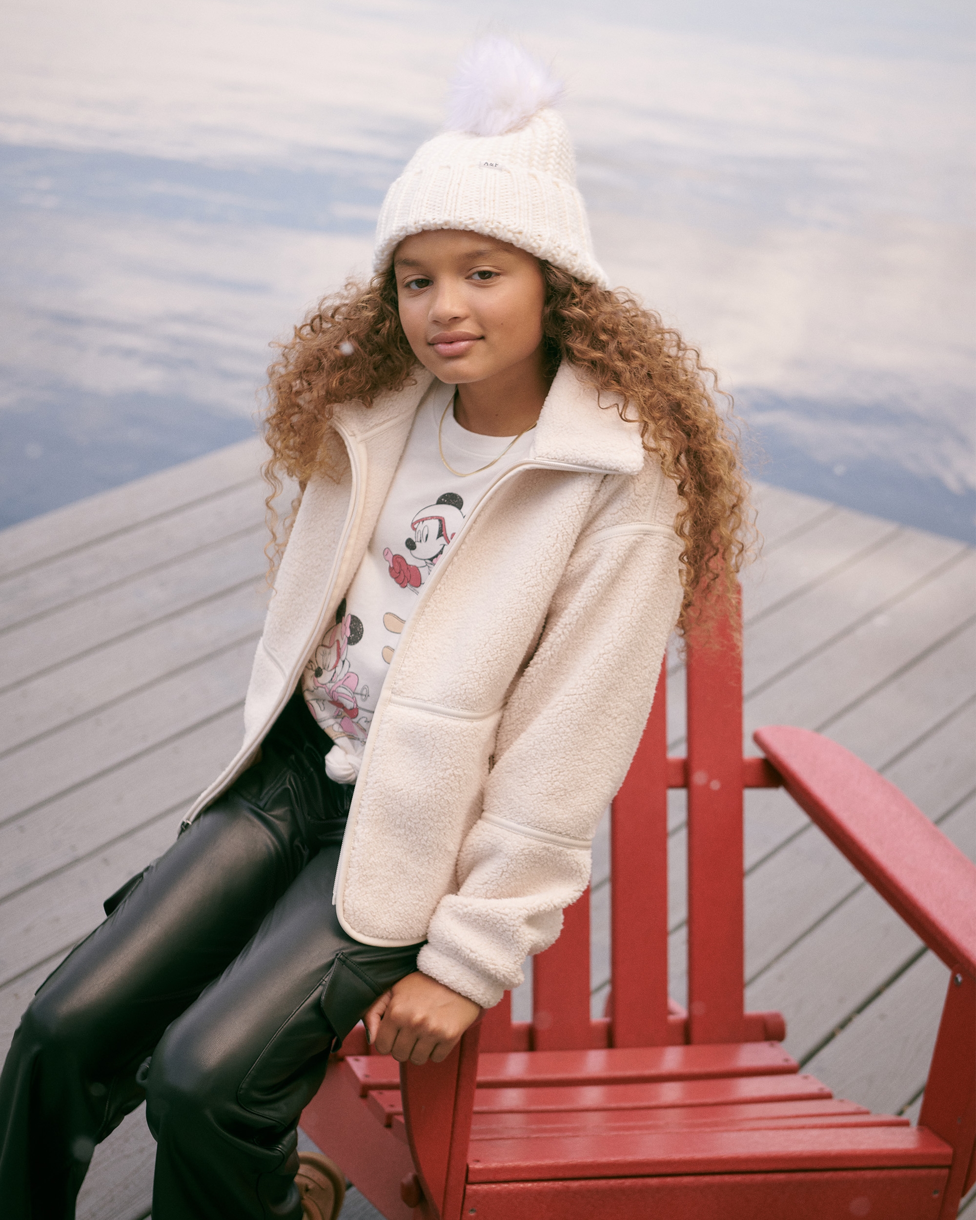 mini me cozy sherpa full zip jacket