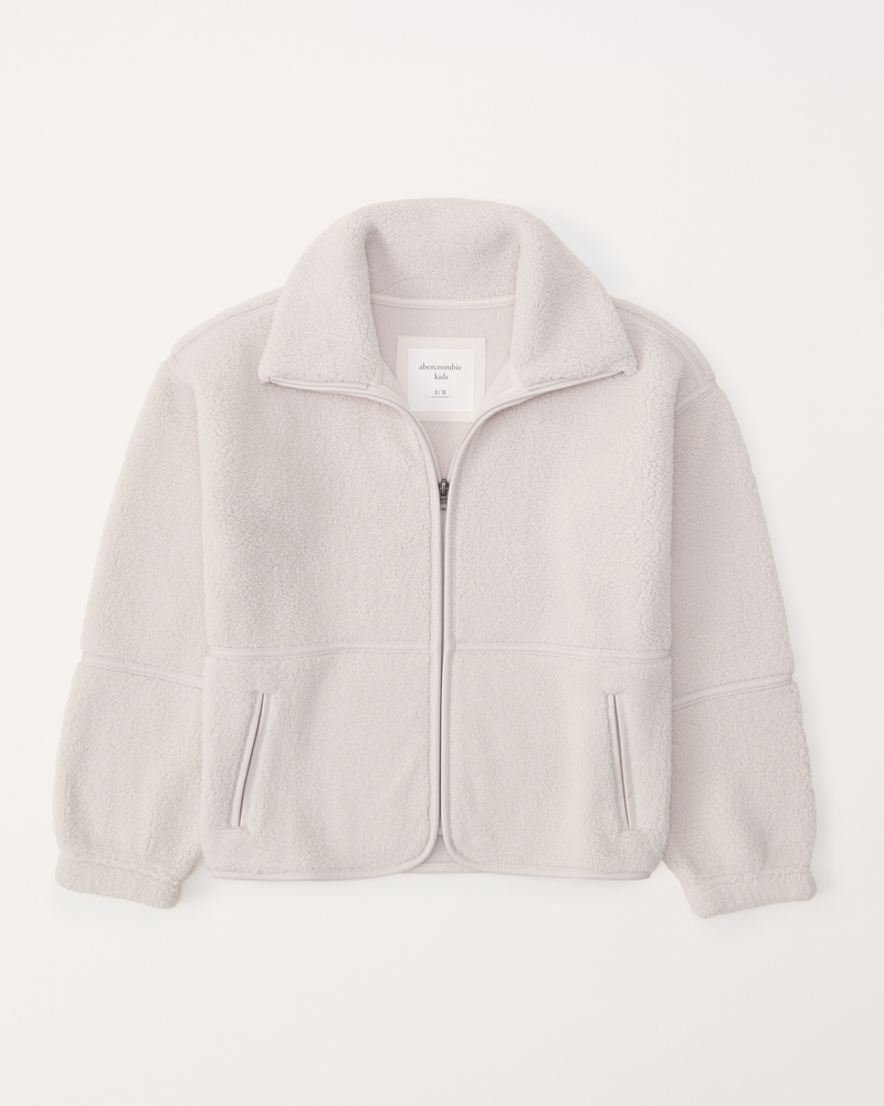 mini-me cozy sherpa full-zip jacket