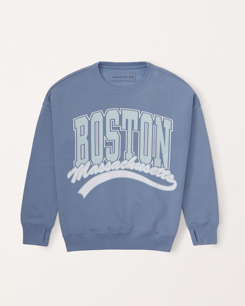 girls destination crew sweatshirt | girls tops | Abercrombie.com