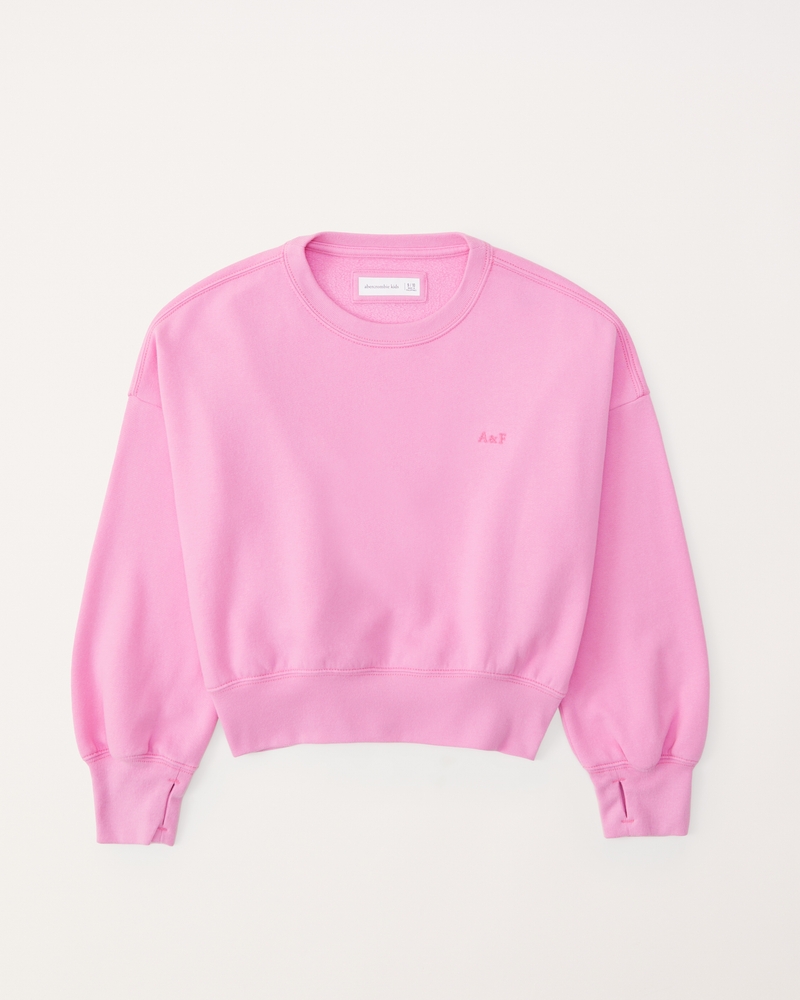 girls essential crew sweatshirt | girls tops | Abercrombie.com