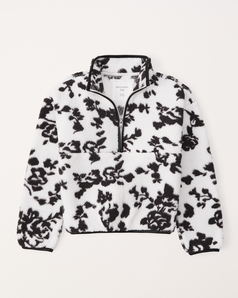 Leopard print quarter outlet zip