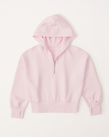 Light pink zip hoodie top