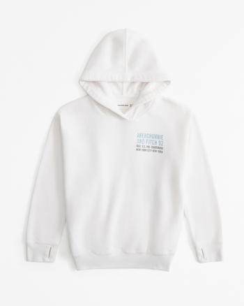 girls oversized logo popover hoodie girls clearance