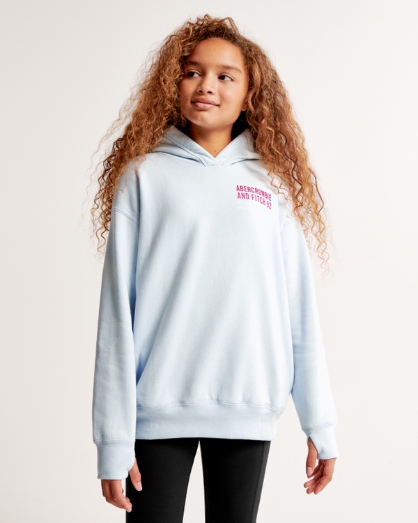 girls neoknit active quarter-zip hoodie, girls tops