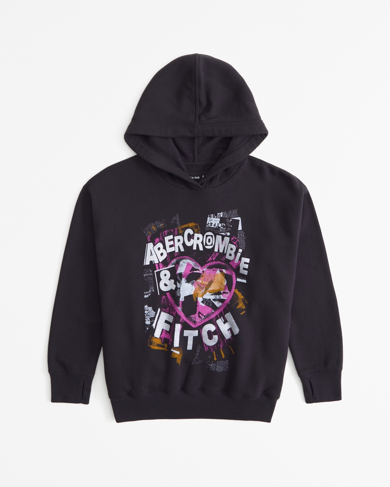 Pink hot sale abercrombie hoodie