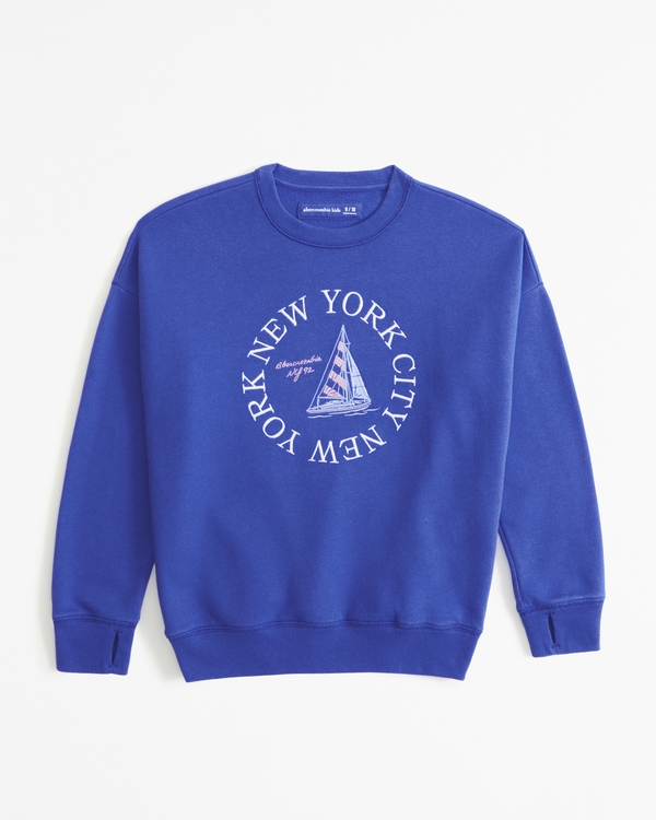 destination crew sweatshirt, Blue