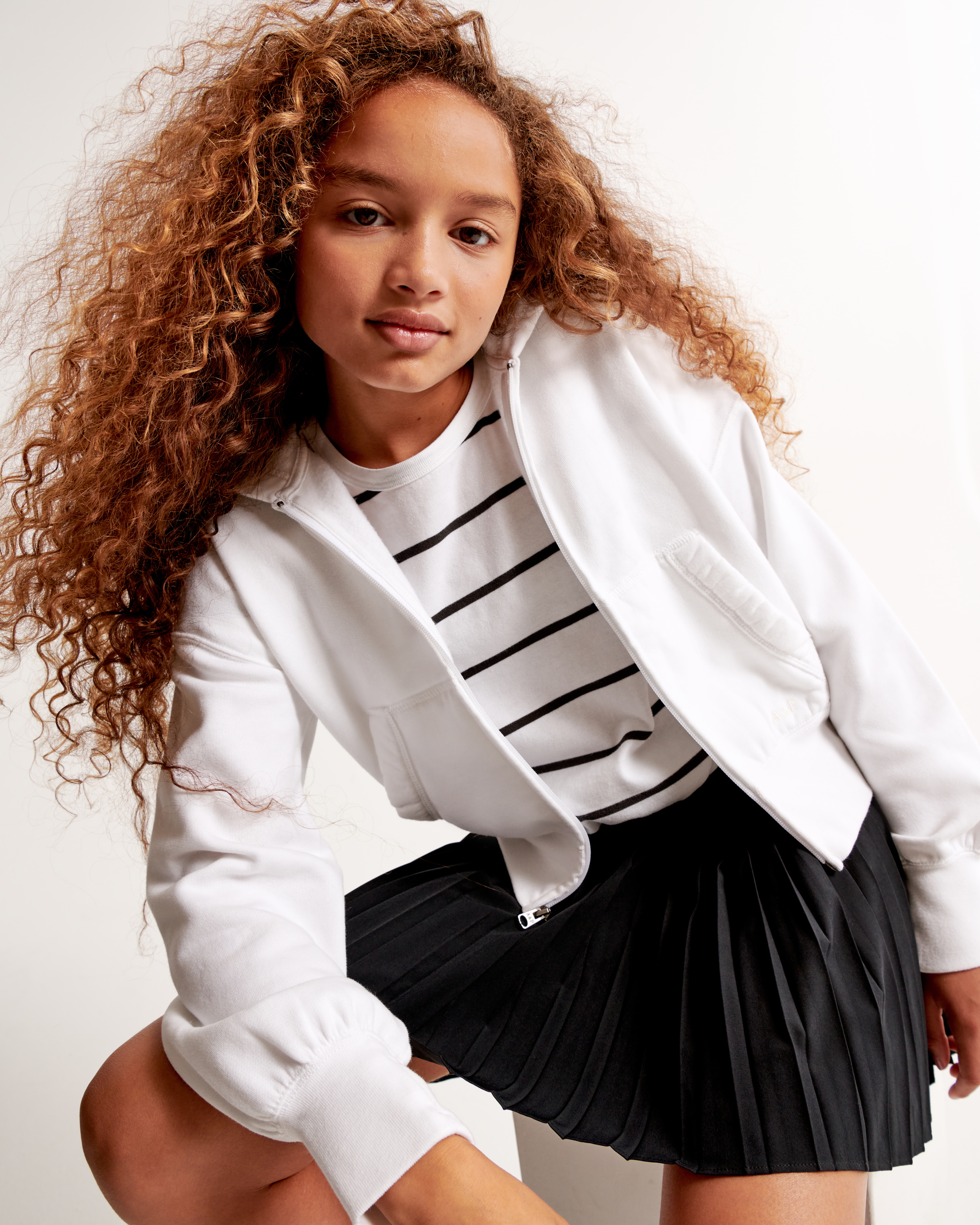 girls essential sunday wedge full-zip hoodie | girls