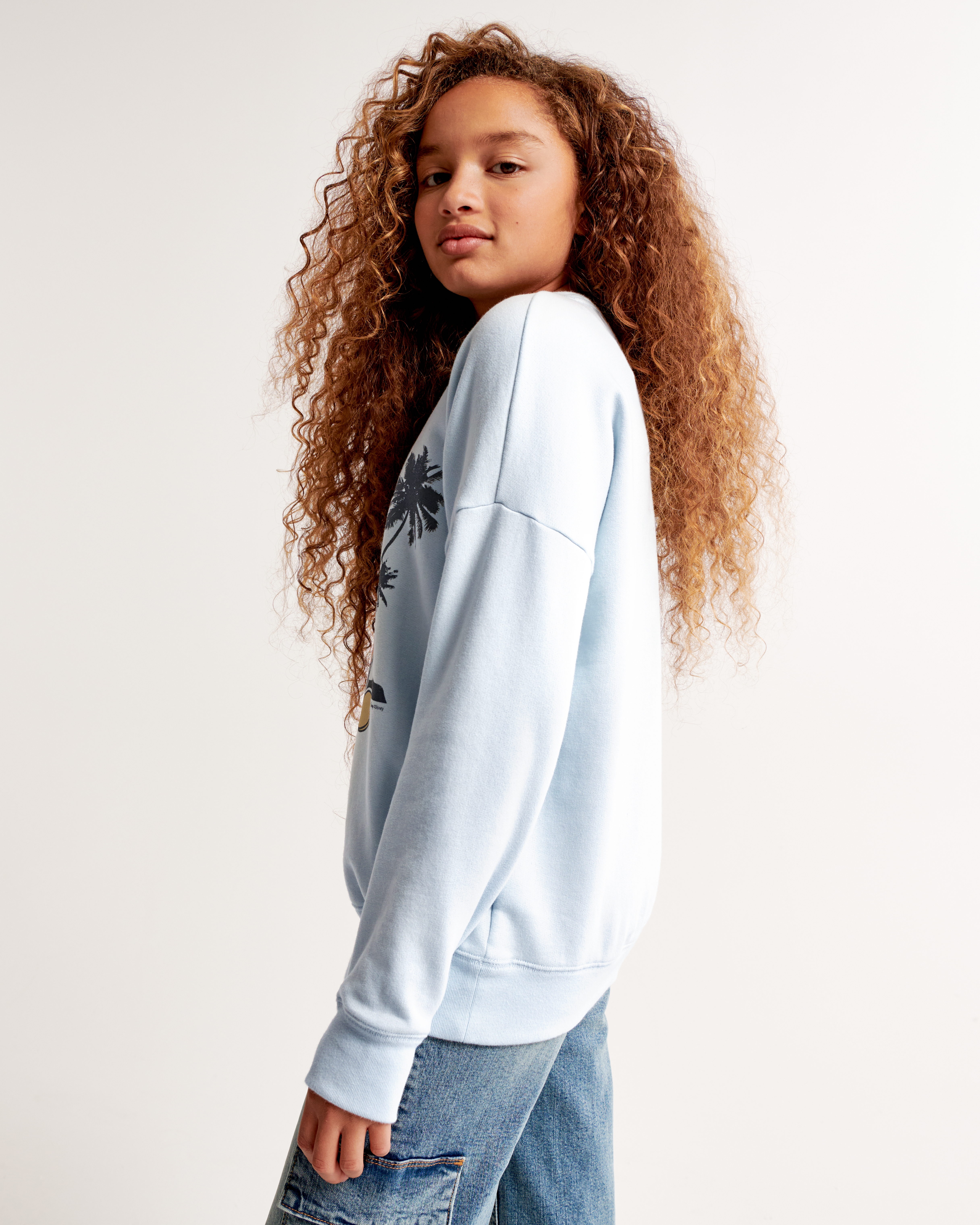 Girls crew outlet sweatshirt