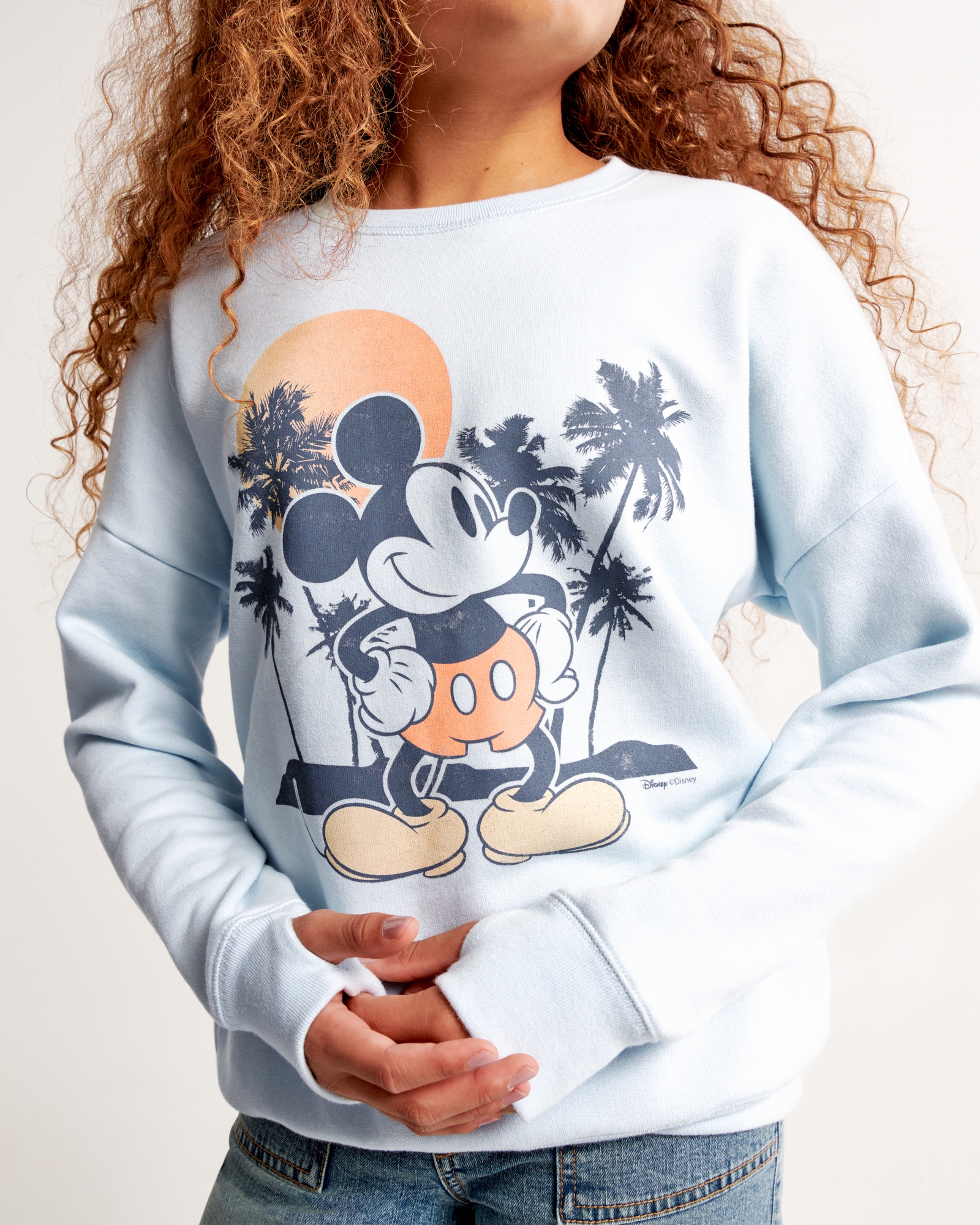 Girls' Disney Mickey Mouse & Friends Nature Dreamy Pullover Sweatshirt -  Cream XL