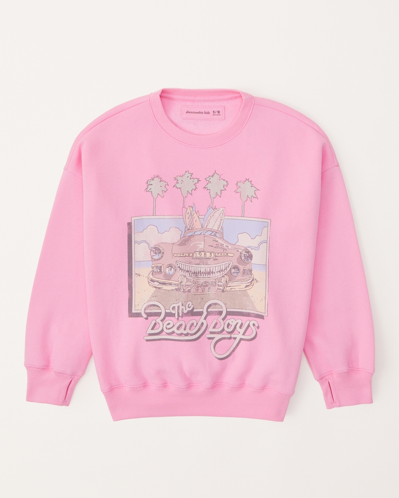 legging friendly beach boys graphic crew sweatshirt