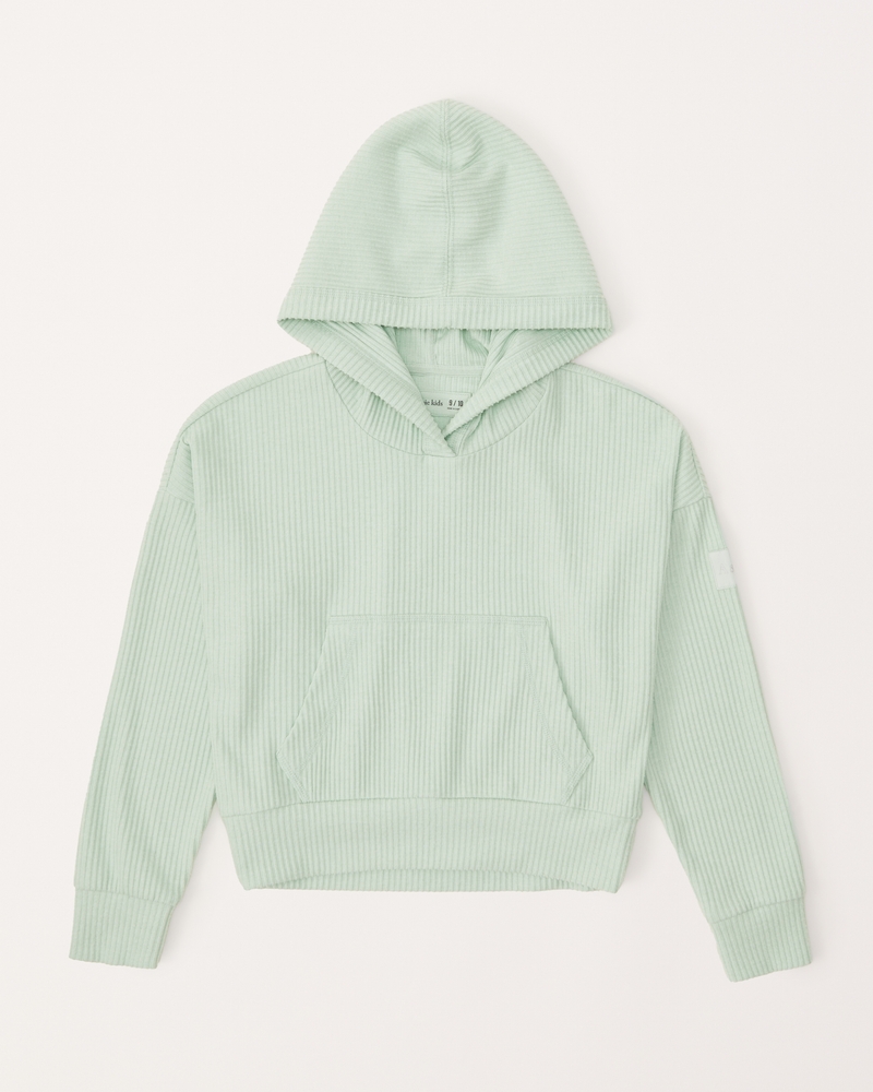 Comfort Cropped Hoodie | Pastel Green