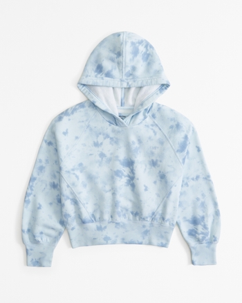 girls essential sunday tie dye wedge popover hoodie girls tops Abercrombie