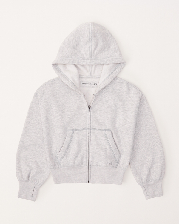 Women's pale yellow zip-up hoodie (Hollister) - S