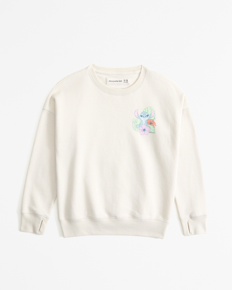 girls lilo stitch graphic crew sweatshirt girls sale Abercrombie