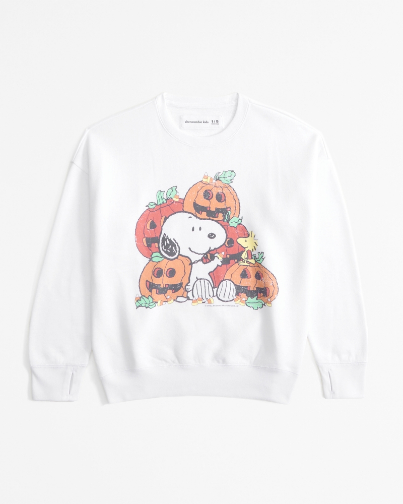 legging friendly snoopy graphic crew sweatshirt