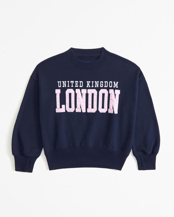 destination crew sweatshirt, Deep Blue