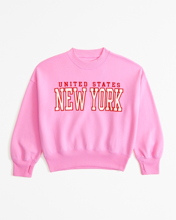 destination crew sweatshirt, Blush Pink