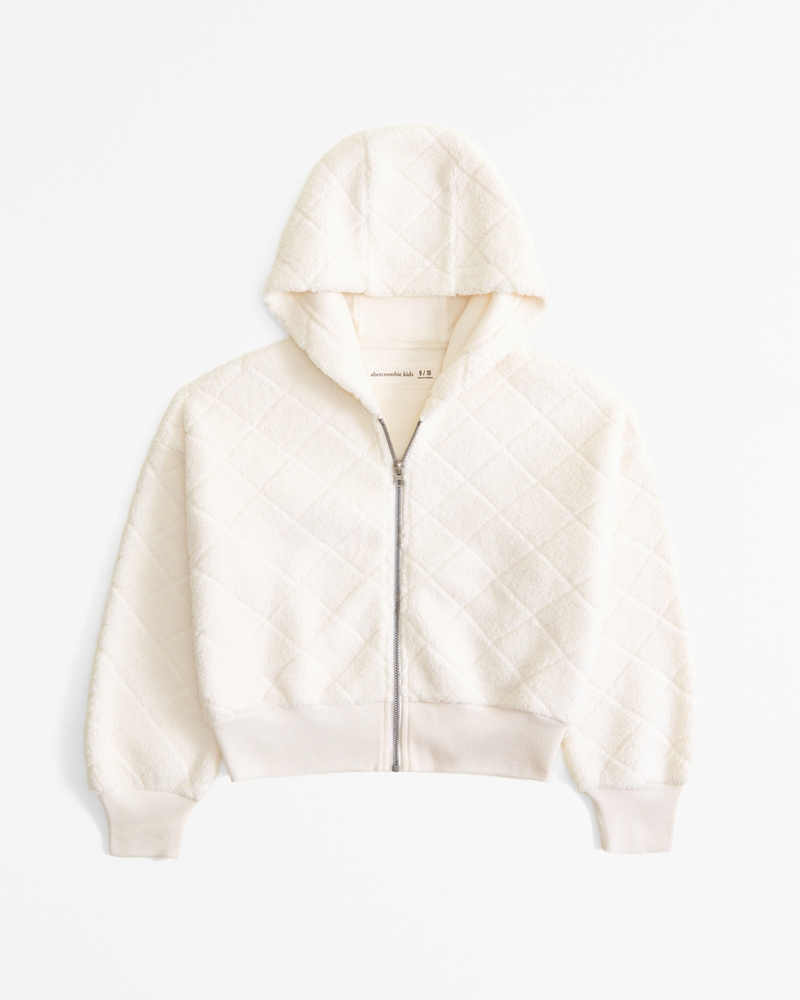 sherpa full zip hoodie