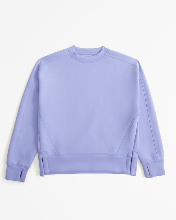 ypb neoknit active crew sweatshirt, Periwinkle