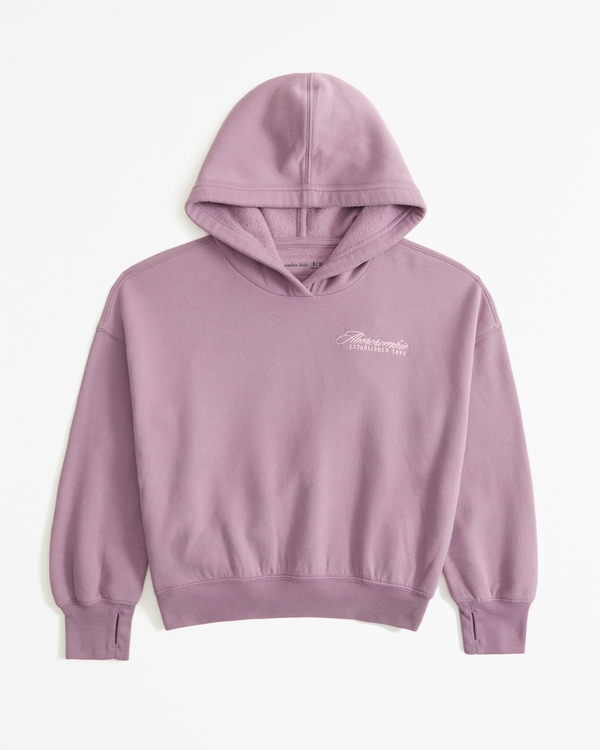 logo popover hoodie, Purple