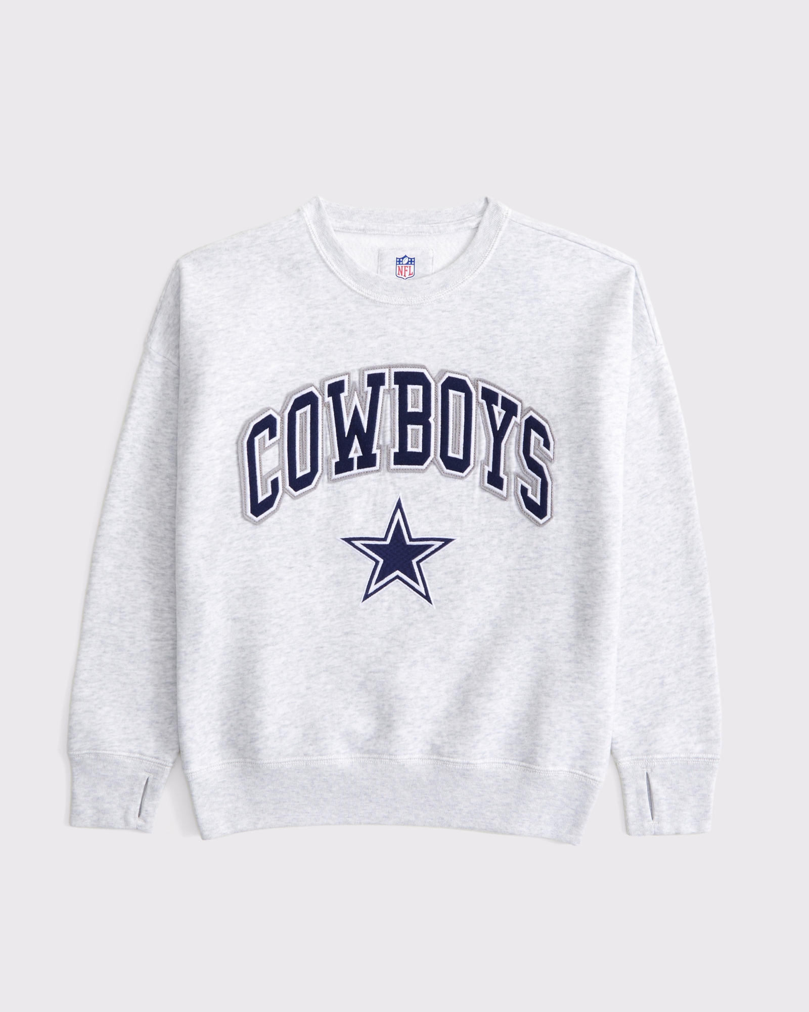 legging-friendly dallas cowboys graphic crew sweatshirt