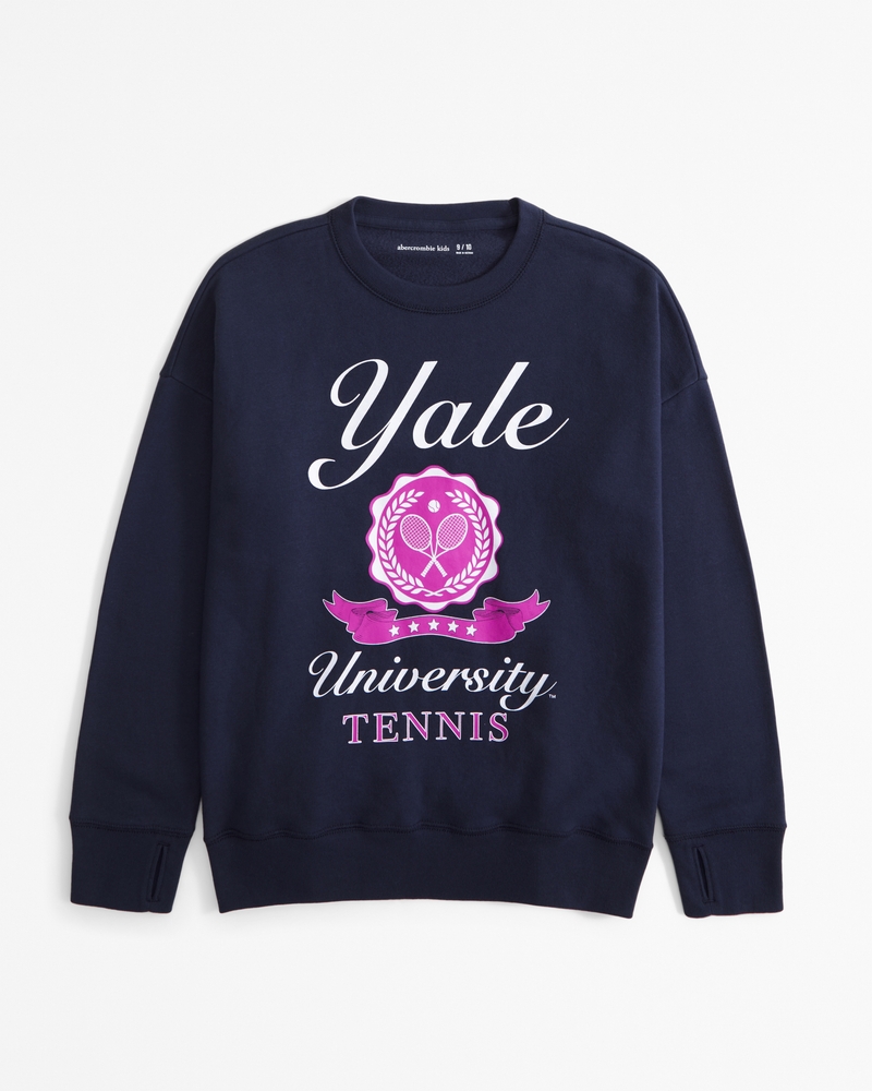 legging-friendly yale graphic crew sweatshirt