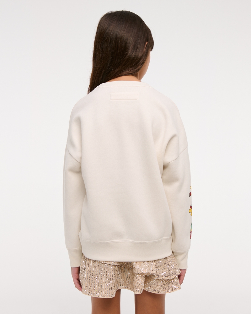 legging-friendly snoopy graphic crew sweatshirt