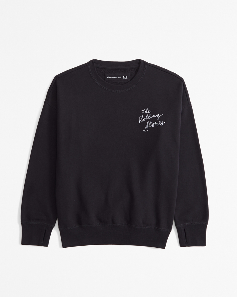 legging-friendly rolling stones graphic crew sweatshirt