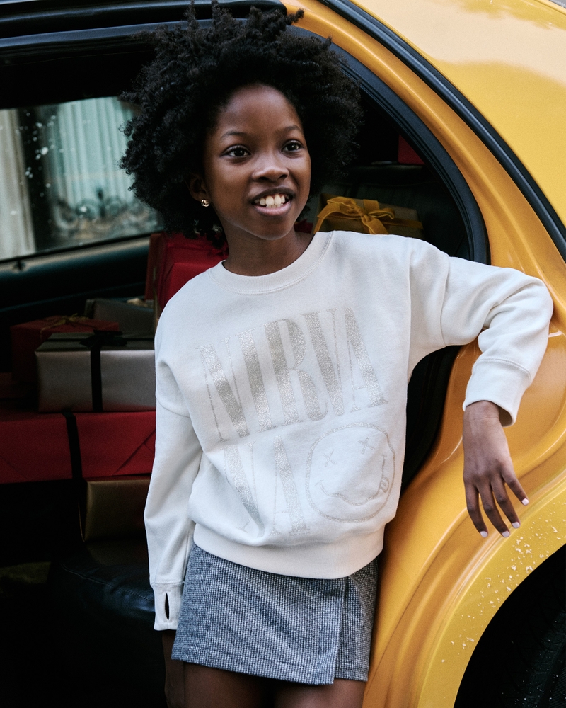legging-friendly nirvana graphic crew sweatshirt
