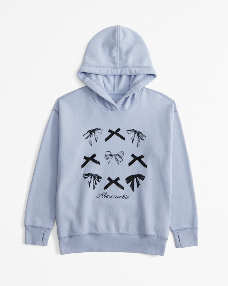 legging-friendly graphic logo popover hoodie