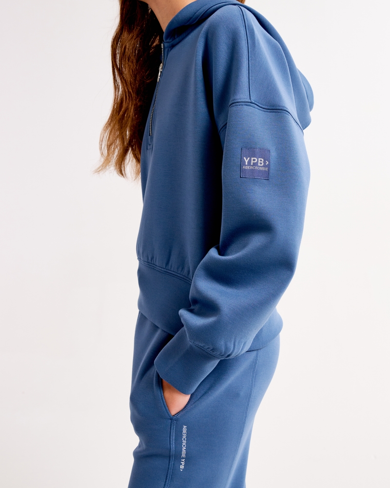 ypb neoknit active quarter-zip hoodie