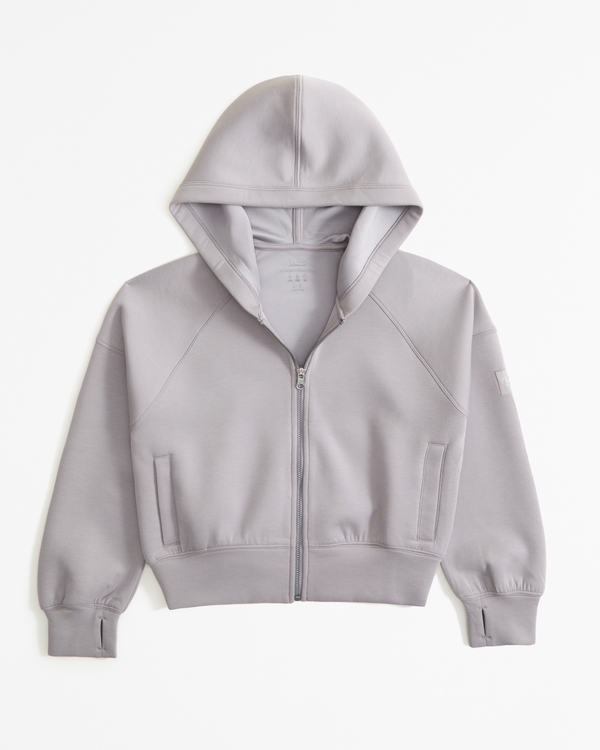 ypb neoknit active full-zip hoodie, Taupe