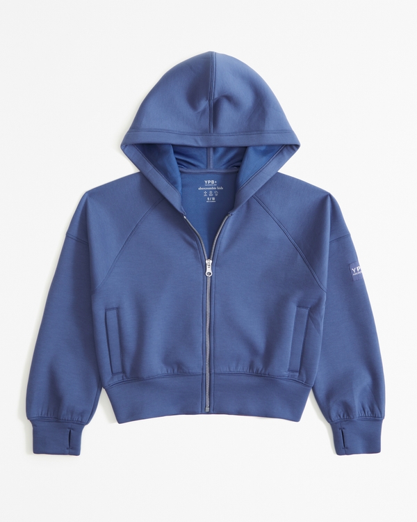 ypb neoknit active full-zip hoodie, Blue