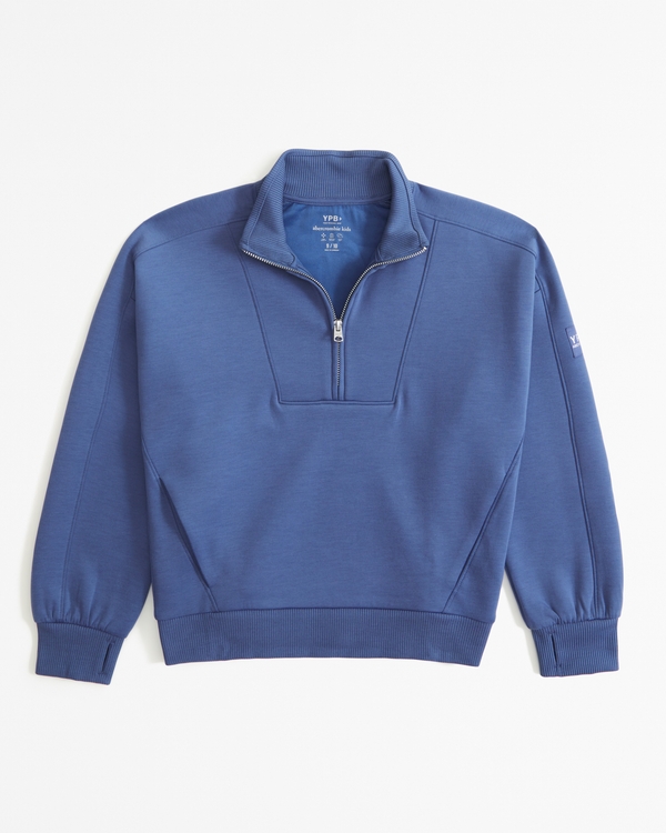 ypb neoknit active quarter-zip sweatshirt, Blue