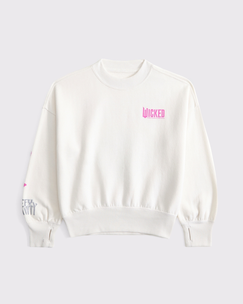 girls wicked graphic crew sweatshirt | girls clearance