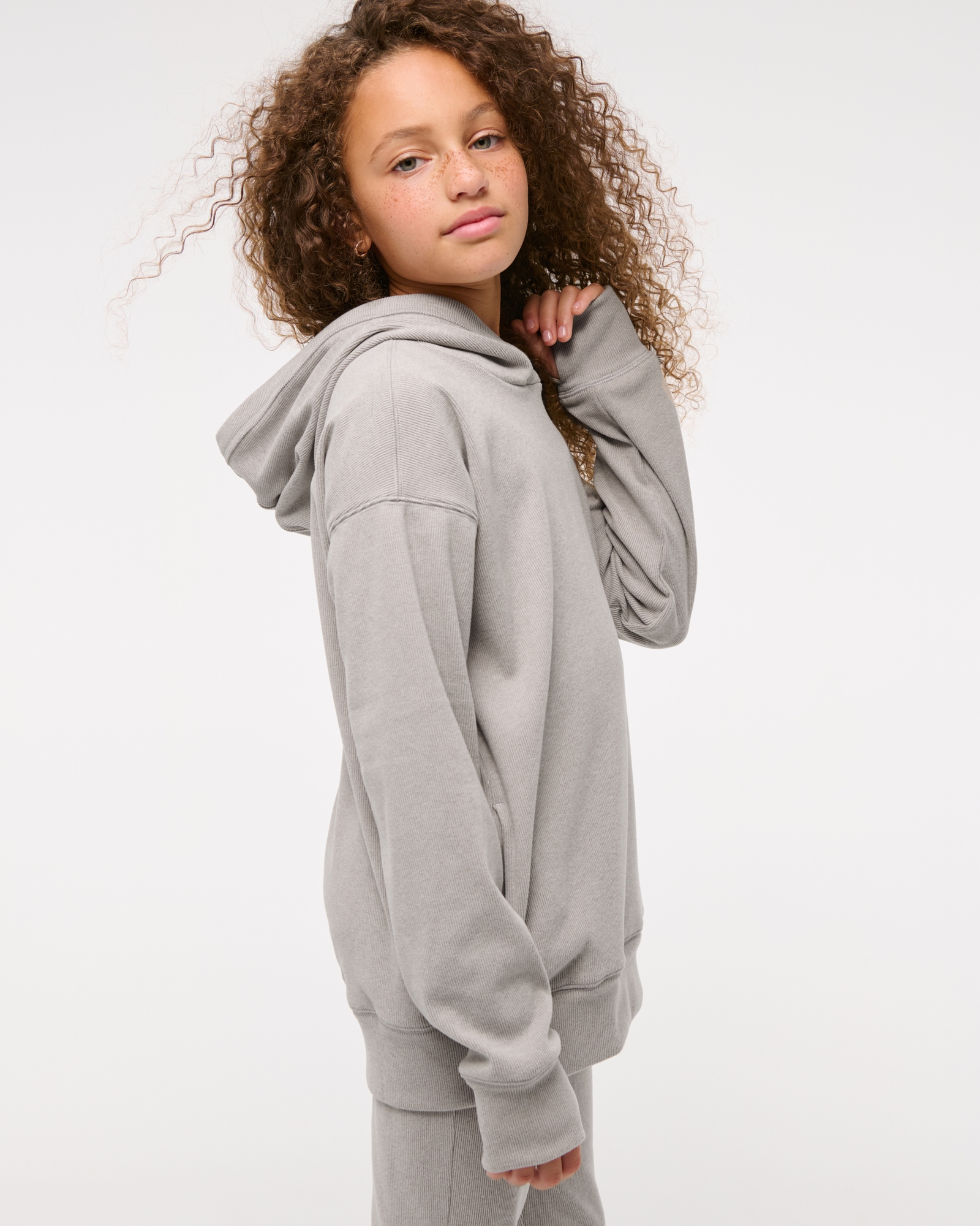 legging-friendly cozy rib popover hoodie