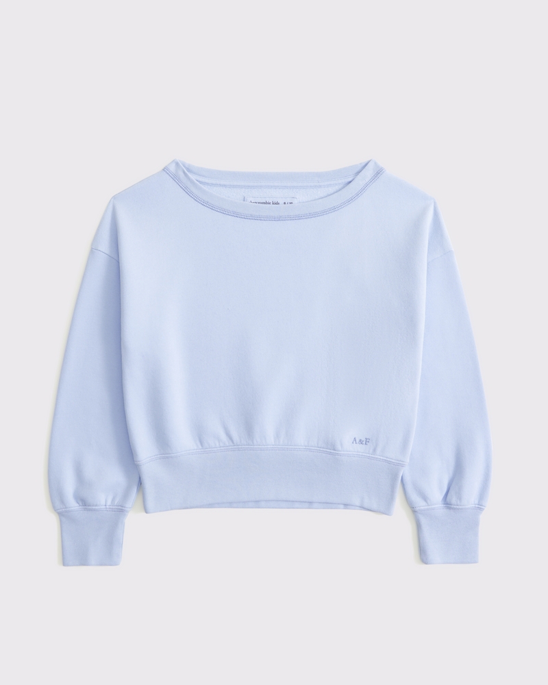 essential sunday off-the-shoulder sweatshirt