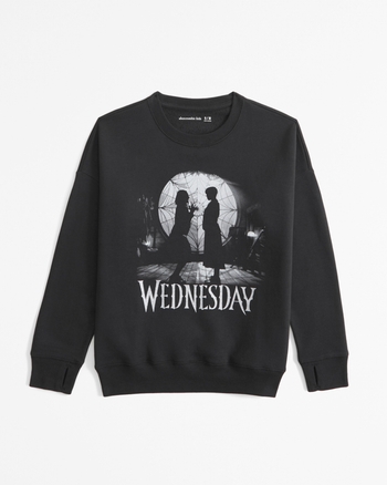 legging-friendly wednesday graphic crew sweatshirt
