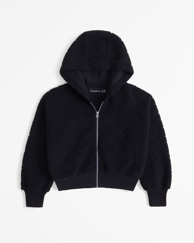 sherpa full-zip hoodie