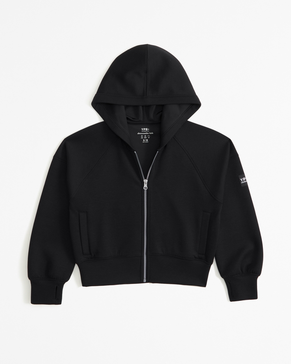 ypb neoknit active full-zip hoodie, Black