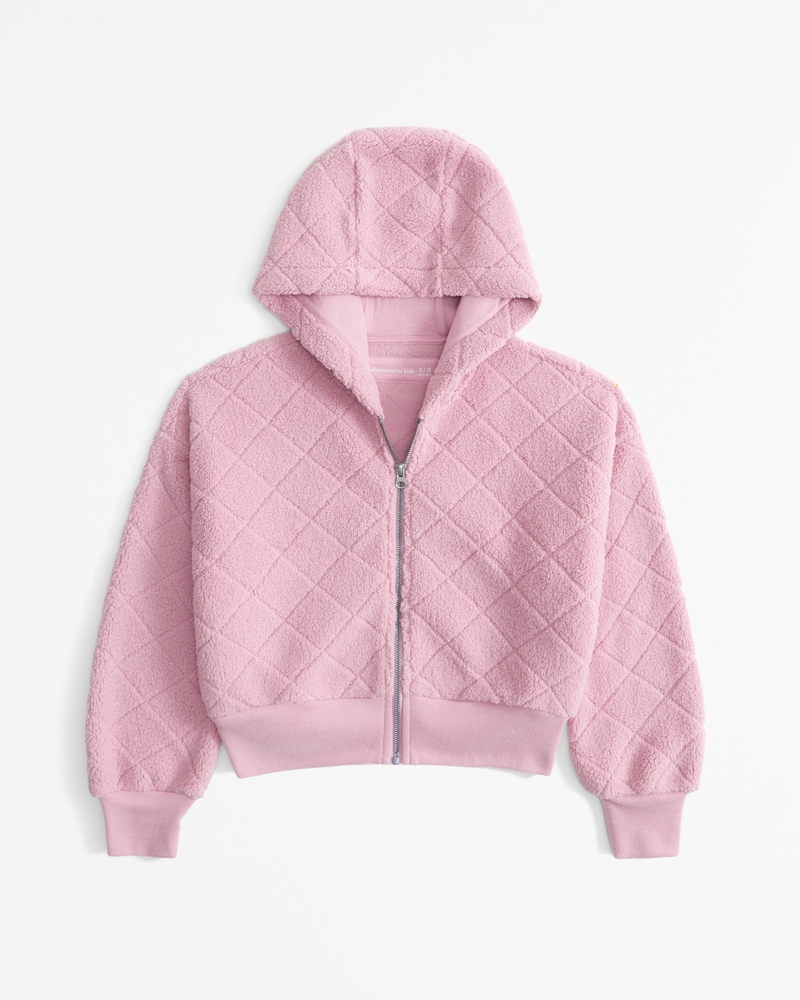 sherpa full-zip hoodie