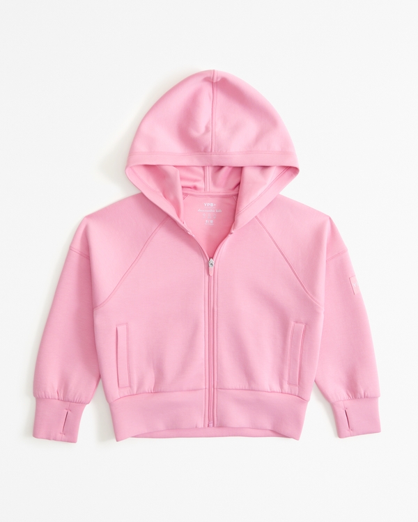 Hooded Sweatshirt & Joggers in Fleece, for Girls - pink light