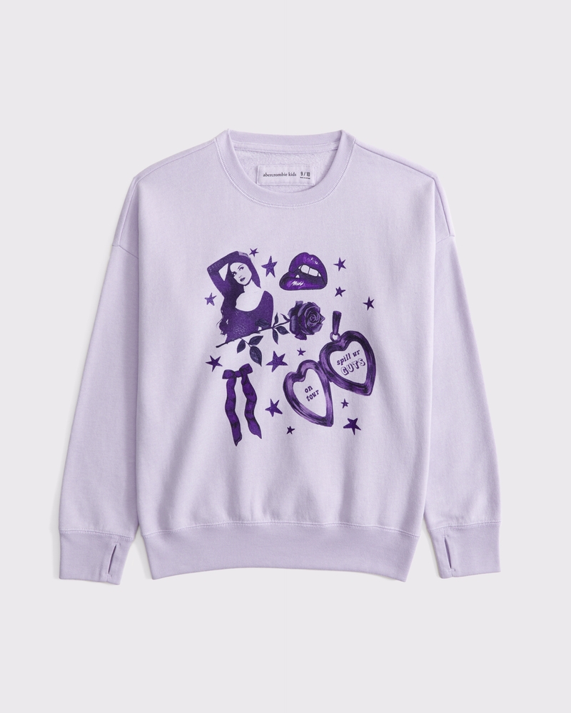 legging-friendly olivia rodrigo graphic crew sweatshirt