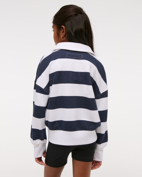 collared polo sweatshirt