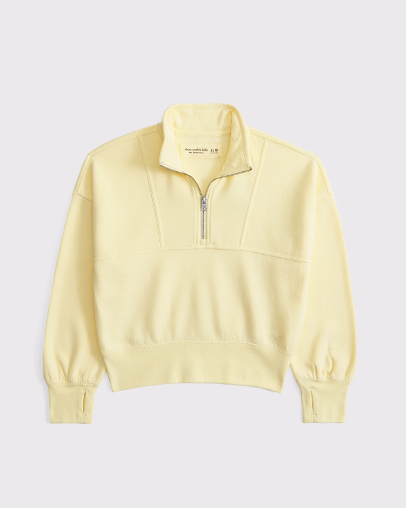 girls essential sunday half-zip sweatshirt | girls tops girls essential sunday half-zip sweatshirt | girls tops