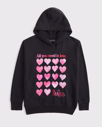 legging-friendly the beatles graphic popover hoodie