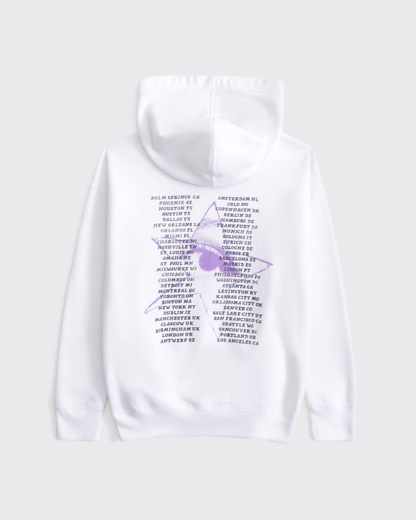 legging-friendly olivia rodrigo graphic popover hoodie, White view 2