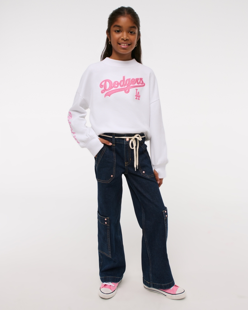 los angeles dodgers graphic crew sweatshirt