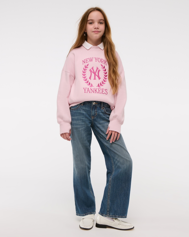 new york yankees graphic crew sweatshirt