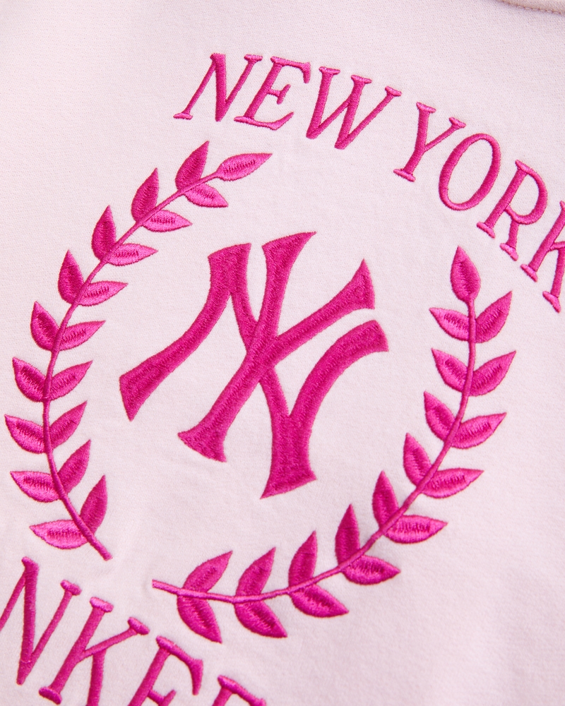 new york yankees graphic crew sweatshirt